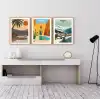 Bestablo 3 Parça Çerçeveli Manzara Ahşap Tablo Seti Bestablo