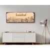 Bestablo İstanbul Yazılı Panaromik Manzara Kanvas Tablo, Ev Dekoru, Bestablo