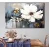Bestablo Yağlı Boya Görünümlü Dekoratif Çiçek Kanvas Tablo Bestablo