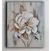 Bestablo Yağlı Boya Görünümlü Dekoratif Çiçekler Kanvas Tablo, Ev Dekoru, Bestablo