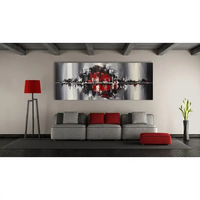 MODERN SOYUT ŞEHİR KANVAS TABLO