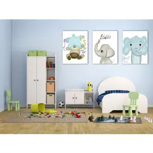 3 Parça Çocıuk Odası Kanvas Tablo