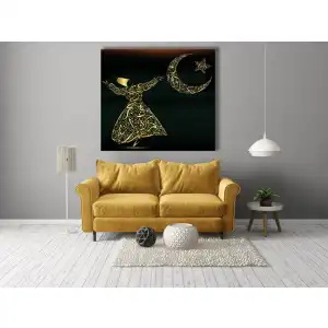 AYYILDIZ VE SEMAZEN KANVAS TABLO