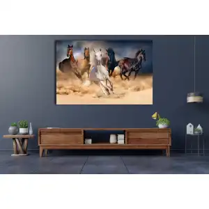 KOŞAN ATLAR KANVAS TABLO