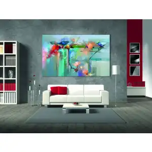 Yağlı Boya Görünümlü Soyut Kanvas Tablo