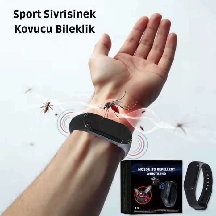 ShopyTech Elektronik Sivrisinek Kovucu Bileklik Unisex Outdoor Kamp Balıkçılık Gece Kullanımı Taşınabilir Bileklik
