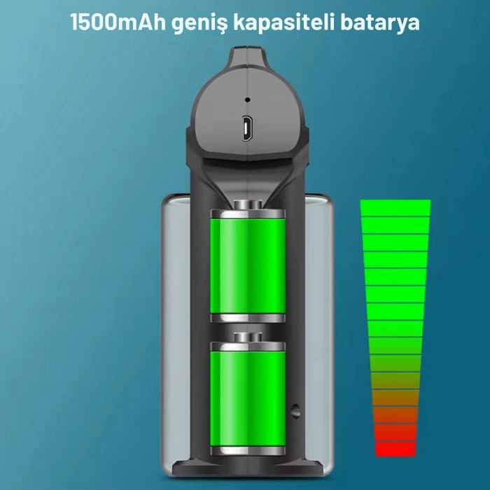 ShopyTech 280 ml Nano Mavi Işıklı Şarjlı Sprey Tabancası Kablosuz Atomizer İnce Sis & 1,1.5 m Menzil USB Şarjlı
