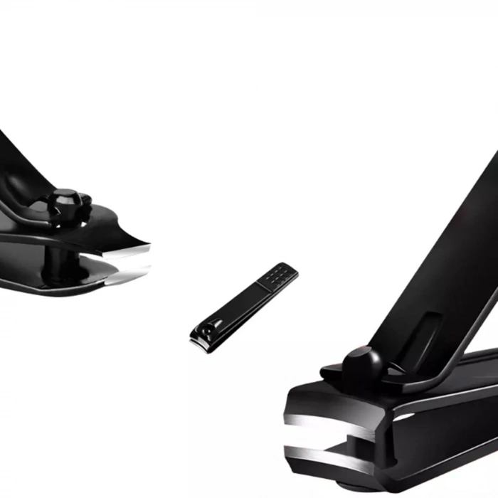 SHOPYTECH 7 Parça Profesyonel Manikür Pedikür Seti Siyah Lüks Seyahat Çantası, Kadın & Erkek Tırnak Bakım Kiti