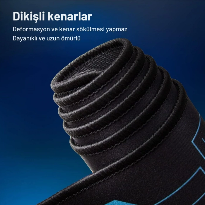 ShopyTech Excel Kısayol Mouse Pad 80×30 cm Büyük Boy Kaymaz Taban Su Geçirmez Dikişli Kenar  Word/Excel/PPT Kısayol Rehberi