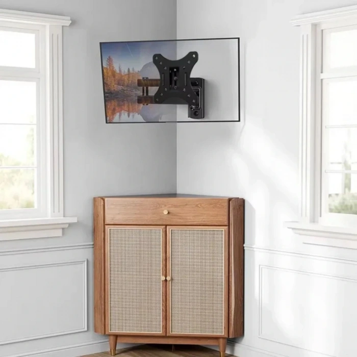 ShopyTech Hareketli 1032 TV Monitör Duvar Askı Aparatı 2 Kollu Tam Hareketli VESA 75x75 100x100  8 kg Taşıma Kapasiteli