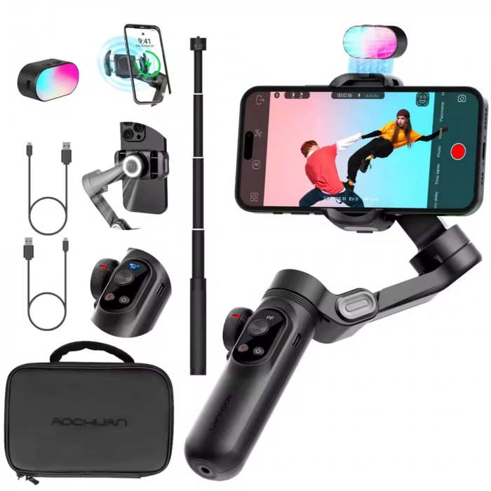 ShopyTech Smart X Pro Combo 3 Eksen Akıllı Telefon Gimbal Stabilizer (iOS & Android)