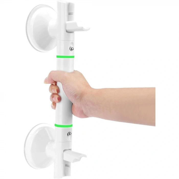 ShopyTech Vantuzlu Banyo Tutunma Barı Kaymaz Duş Tutma Kolu Emniyet El Rayı Yaşlı  Çocuk  Hamile  Engelliler İçin Hareket Destek Kolu 35 cm