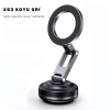 ShopyTech X63 Alüminyum Alaşımlı Manyetik Araç Telefon Tutucu 360° Çok Eksenli Vakum Tabanlı Type-C Şarjlı