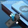 ShopyTech Kablosuz 4ü 1 Arada Yaka Mikrofonu Type-C Lightning 3.5mm Uyumlu Gürültü Azaltmalı Telefon Kamera Mikrofonu