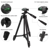 ShopyTech 102 cm Hafif Tripod  Telefon/Kamera Uyumlu Bluetooth Uzaktan Deklanşörlü 360° 3-Yönlü Kafa/GÜMÜŞ