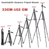 ShopyTech 102 cm Hafif Tripod  Telefon/Kamera Uyumlu Bluetooth Uzaktan Deklanşörlü 360° 3-Yönlü Kafa/GÜMÜŞ