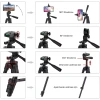 ShopyTech 102 cm Hafif Tripod  Telefon/Kamera Uyumlu Bluetooth Uzaktan Deklanşörlü 360° 3-Yönlü Kafa/SİYAH
