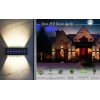 ShopyTech 12 LED Güneş Enerjili Çift Yönlü Duvar Lambası IP65 Otomatik Gece Aydınlatma Kablolamasız Montaj