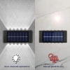 ShopyTech 12 LED Güneş Enerjili Çift Yönlü Duvar Lambası IP65 Otomatik Gece Aydınlatma Kablolamasız Montaj