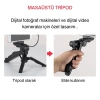 ShopyTech 5i 1 Arada Mikrofonlu LED Işıklı Vlog Kiti Tabanca Tutuşlu Masaüstü Tripod & Selfie Stick|Telefon/Kamera Uyumlu