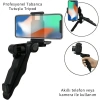 ShopyTech 5i 1 Arada Mikrofonlu LED Işıklı Vlog Kiti Tabanca Tutuşlu Masaüstü Tripod & Selfie Stick|Telefon/Kamera Uyumlu