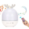 ShopyTech Bluetooth Hoparlörlü Yıldızlı Gece Lambası Projektör Geyik Boynuzlu Döner Işık Uzaktan Kumandalı  Zamanlayıcı USB Şarjlı 10 Tema Film
