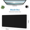 ShopyTech Excel Kısayol Mouse Pad 80×30 cm Büyük Boy Kaymaz Taban Su Geçirmez Dikişli Kenar  Word/Excel/PPT Kısayol Rehberi