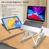 ShopyTech Fanlı Katlanır Laptop Notebook Standı  7 Kademeli Yükseklik Alüminyum Alaşım 16¨ inc Uyumlu