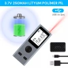 ShopyTech Mini USB Şarjlı Lazer Metre 50 m Dijital Mesafe Ölçer Alan/Hacim Hesabı Pisagor Sürekli Ölçüm
