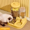 ShopyTech Otomatik Kedi Köpek Mama ve Su Kabı 2,8 Litre Kuru Mama Haznesi 1 Litre Otomatik Su Dağıtıcılı Yavaş Beslemeli 2si 1 Arada Mama İstasyonu