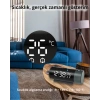 ShopyTech Projeksiyonlu Dijital Çalar Saat  Çift Alarm Termometre 180° Döner Kırmızı Projeksiyon Otomatik Parlaklık USB Telefon Şarjı