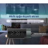ShopyTech Projeksiyonlu Dijital Çalar Saat  Çift Alarm Termometre 180° Döner Kırmızı Projeksiyon Otomatik Parlaklık USB Telefon Şarjı