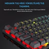 ShopyTech RGB Aydınlatmalı 104 Tuş Gaming Klavye USB 2.0 Mekanik Tuş Hissi FN Kısayolları