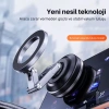 ShopyTech X63 Alüminyum Alaşımlı Manyetik Araç Telefon Tutucu 360° Çok Eksenli Vakum Tabanlı Type-C Şarjlı