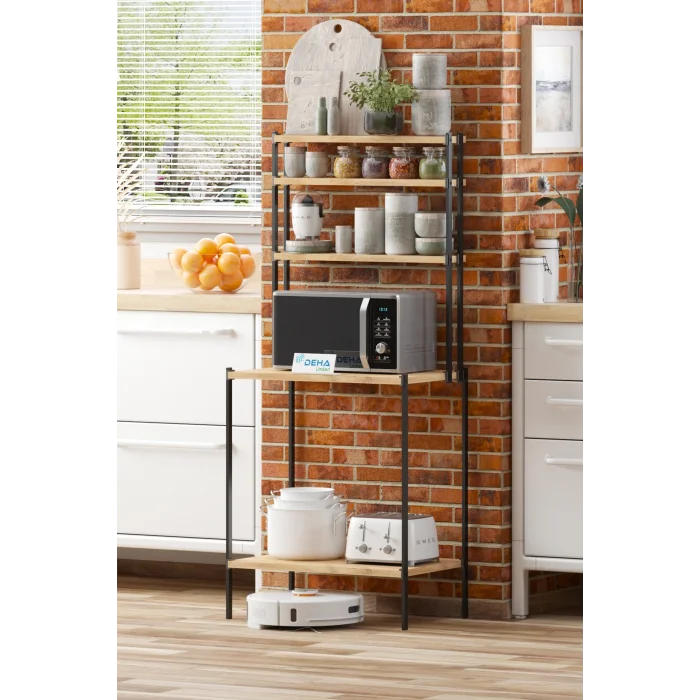 Robot Süpürge Uyumlu Raflı Mutfak Kahve Köşesi Dolap Raf  Mutfak Organize Bango