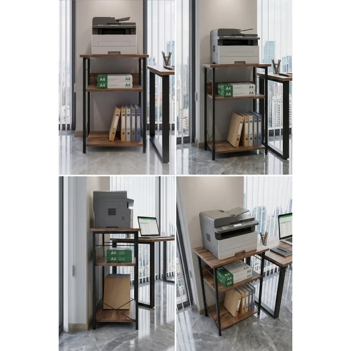 Akvaryum Sehpası Raflı Kuş Kafesi Standı Çok Amaçlı Metal Ayaklı Dekoratif Raf