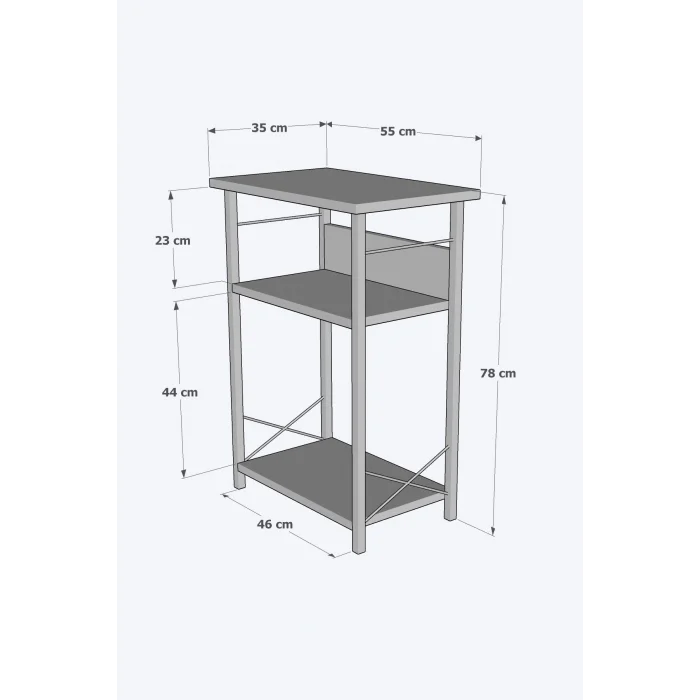 Akvaryum Sehpası Raflı Kuş Kafesi Standı Çok Amaçlı Metal Ayaklı Dekoratif Raf