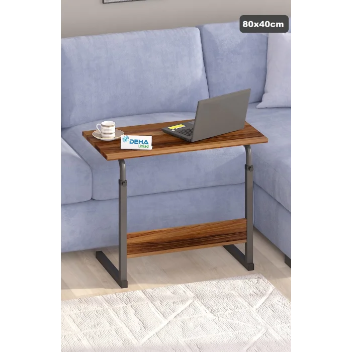 80X40 Yükseklik Ayarlı Çalışma Masası Dikiş Masası Hasta Yemek Masası Laptop Sehpası
