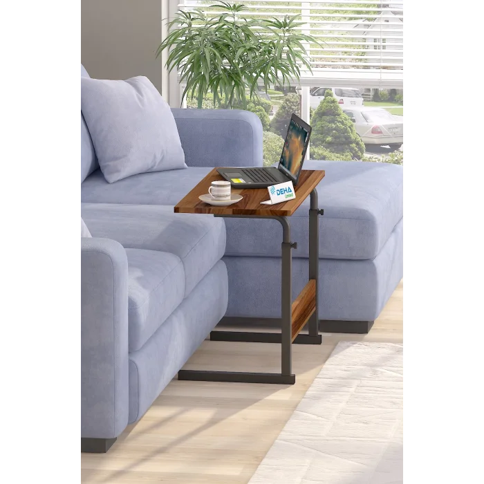 80X40 Yükseklik Ayarlı Çalışma Masası Dikiş Masası Hasta Yemek Masası Laptop Sehpası