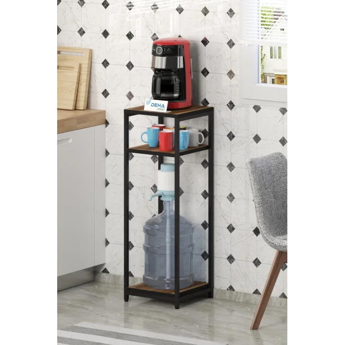 DH10 Damacanalık Sehpa Çok Amaçlı Raflı Dolap Mutfak Organizer  Sehpası Yan Çiçeklik Sehpa