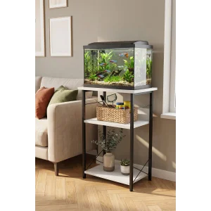 Akvaryum Sehpası Raflı Kuş Kafesi Standı Çok Amaçlı Metal Ayaklı Dekoratif Raf