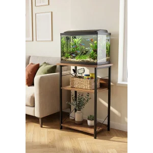 Akvaryum Sehpası Raflı Kuş Kafesi Standı Çok Amaçlı Metal Ayaklı Dekoratif Raf