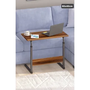 80X40 Yükseklik Ayarlı Çalışma Masası Dikiş Masası Hasta Yemek Masası Laptop Sehpası
