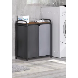 İkili Renkli ve Beyazlar için Çamaşır Sepeti Banyo Dolabı Kirli Sepetli Banyo Düzenleyici Çamaşırlık