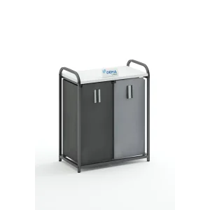 İkili Renkli ve Beyazlar için Çamaşır Sepeti Banyo Dolabı Kirli Sepetli Banyo Düzenleyici Çamaşırlık