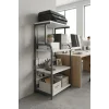 Çok Amaçlı 4 Katlı Mutfak Rafı Mikrodalga Standı Kahve Köşesi Organizeri Airfryer Raflı Sehpa