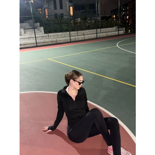 Fermuarlı Oysho Siyah Bluz