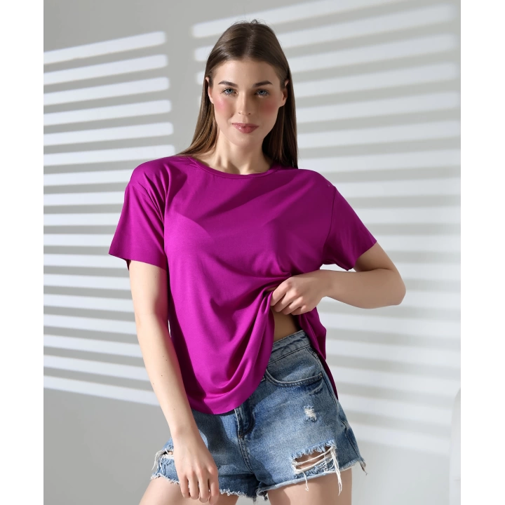 pembe oysho kısa kollu tşört