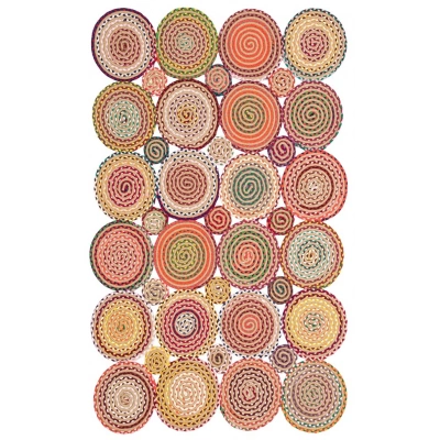 EKO HALI PATNA PTN 01 MULTY MİX RENKLİ JÜT GÖRÜNÜMLÜ HASIR ÖRGÜ HALI