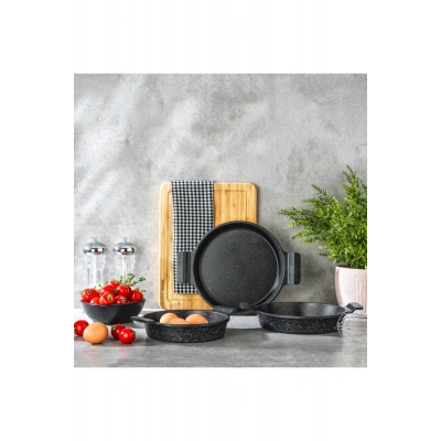 SCHAFER TRiO 3 LÜ DÖKÜM SAHAN SETİ SİYAH